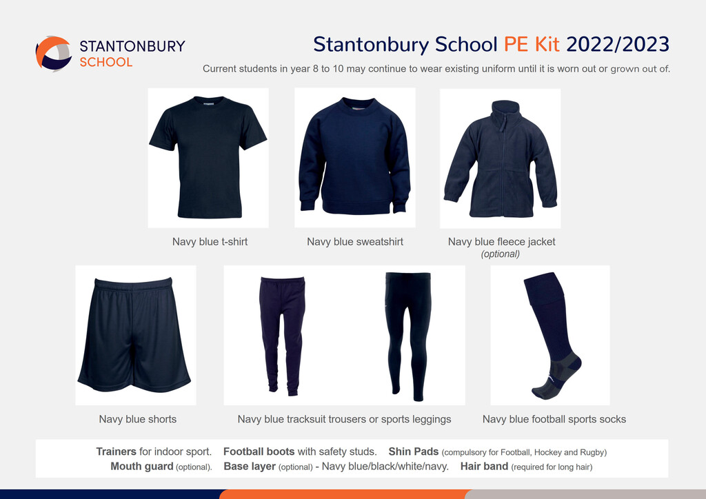Stantonbury Uniform June 2022 1